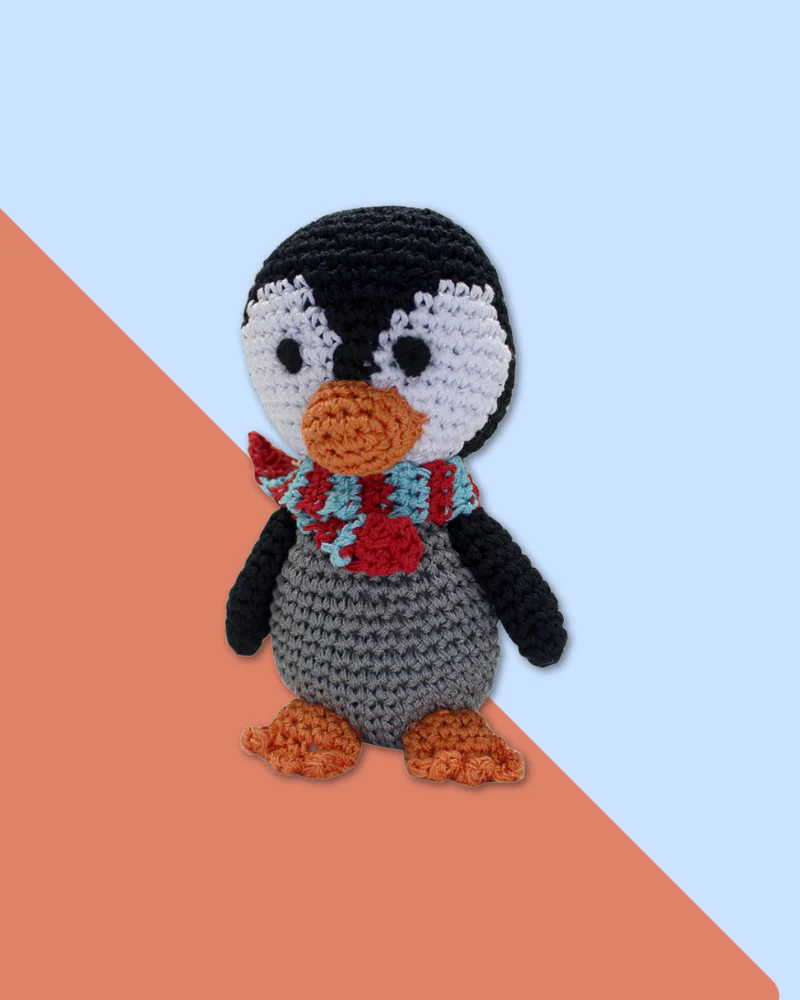 Chilly Willy The Penguin Organic Knit Dog Toy - Image 2
