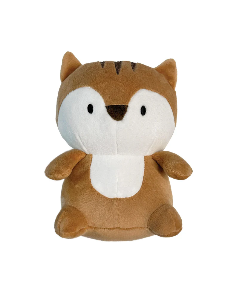Chipmunk Marshmallow Squisher Squeaky Plush Dog Toy - Image 3