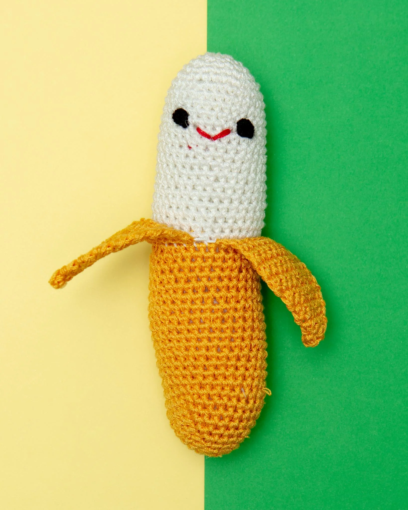 Chiquito Banana Organic Cotton Knit Dog Toy