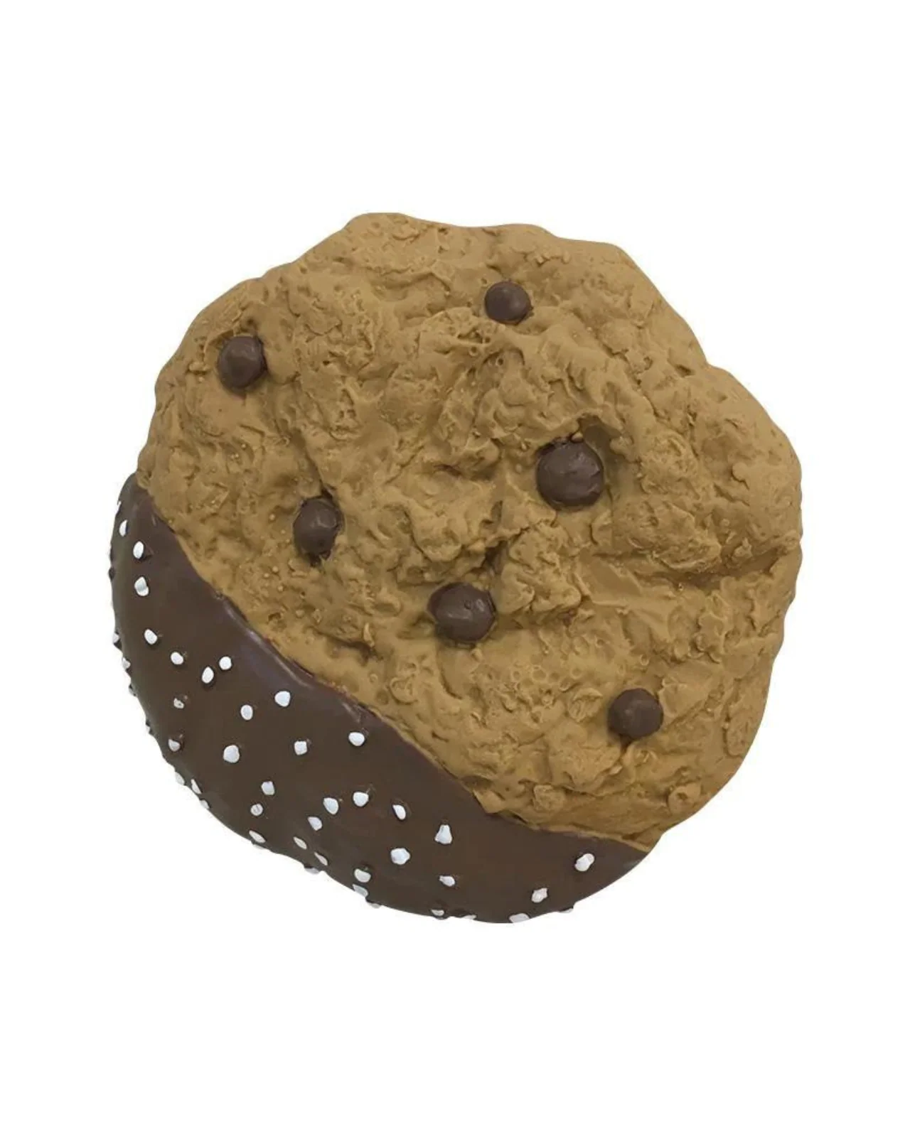 Chocolate Dipped Cookie Latex Squeaky Dog Toy - Image 2