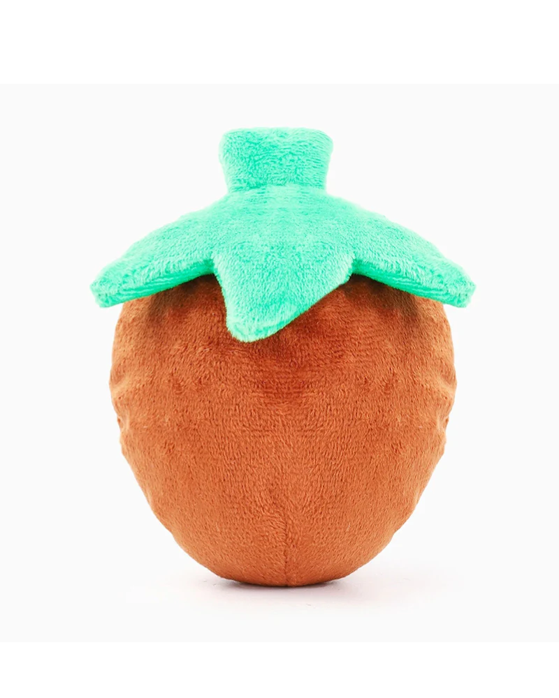 Chocolate Strawberry 2-in-1 Squeaky Dog Toy - Image 2