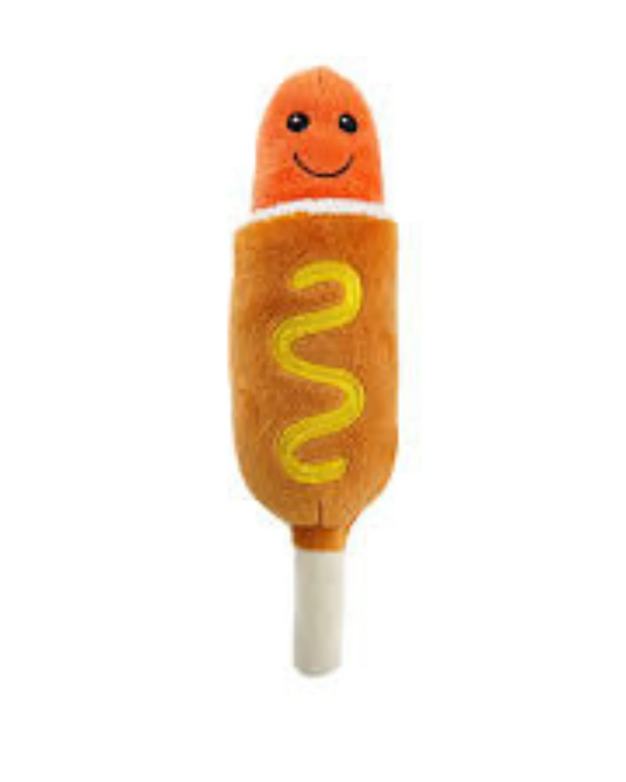 Chomp the Corndog Squeaky Plush Dog Toy - Image 2