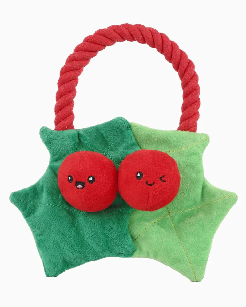 Christmas Berry Crinkle Dog Toy - Image 4
