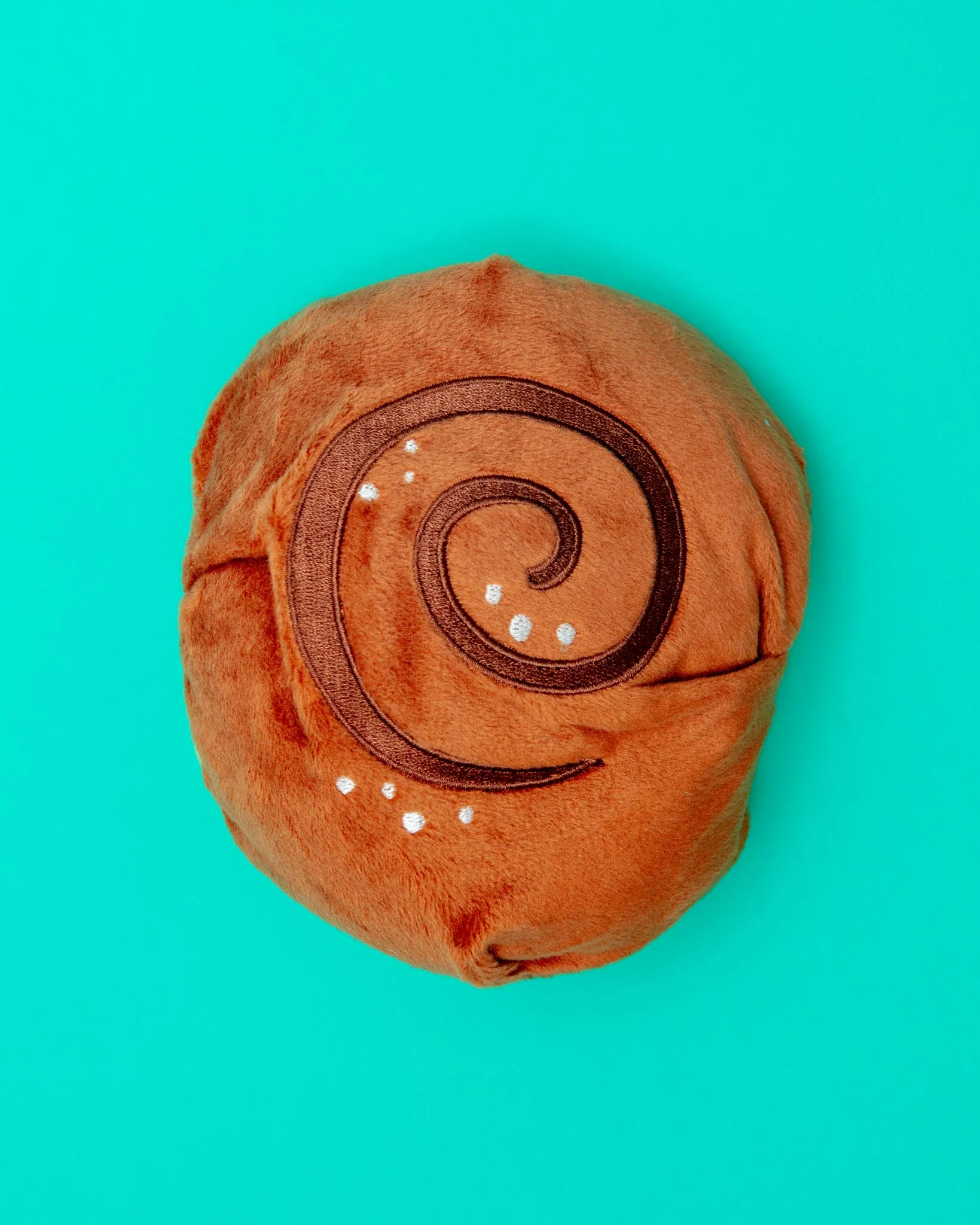 Cinnamon Roll Squeaky Snuffle Dog Toy