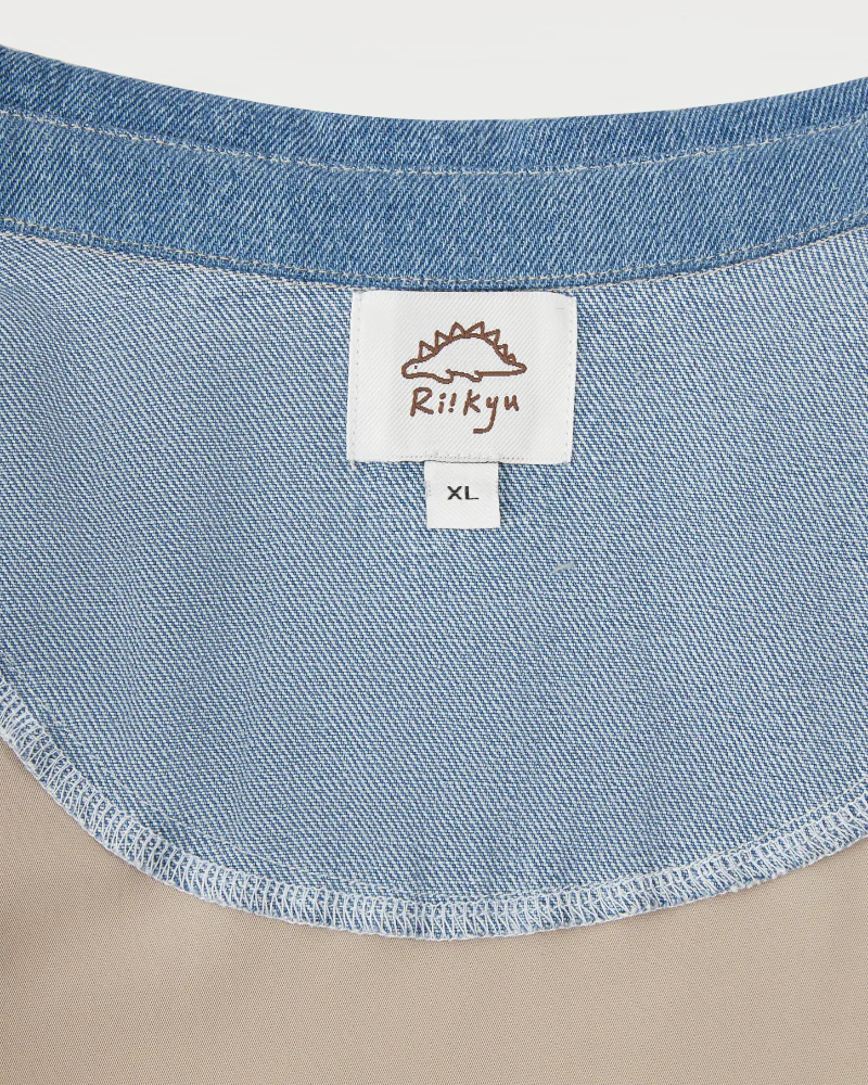 Classic Denim + Khaki Layered Dog Jacket (FINAL SALE) - Image 7