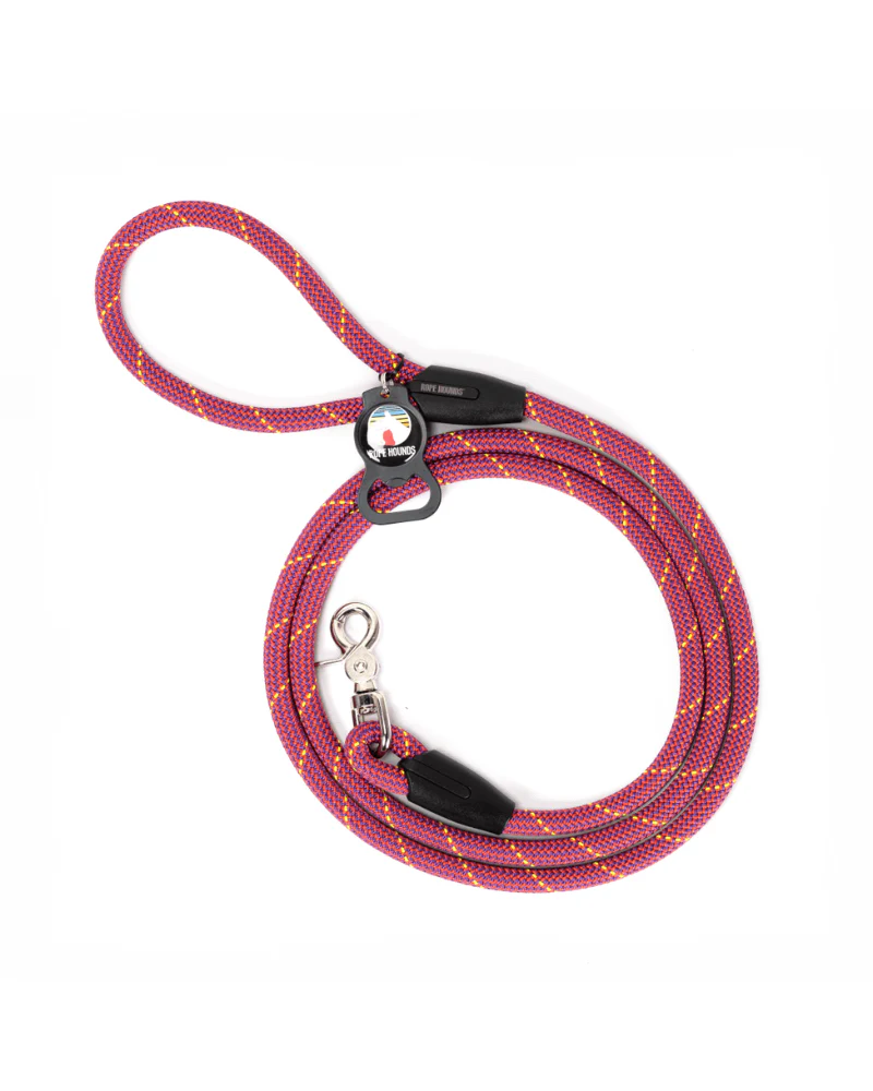 Classic Dog Leash in Mulberry Wine (Made in the USA) - Image 3