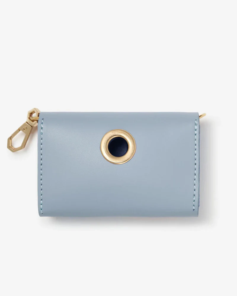 Classic Poop Bag Holder in Sky Blue (Made in Italy) - Image 2