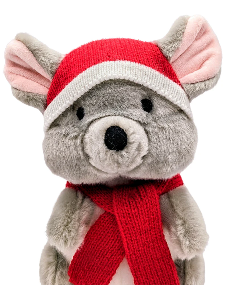 Clement Mouse Holiday Plush Squeaky Dog Toy (FINAL SALE) - Image 2