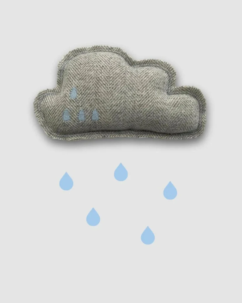 Cloud Catnip Pillow Toy in Grey (Made in the USA)