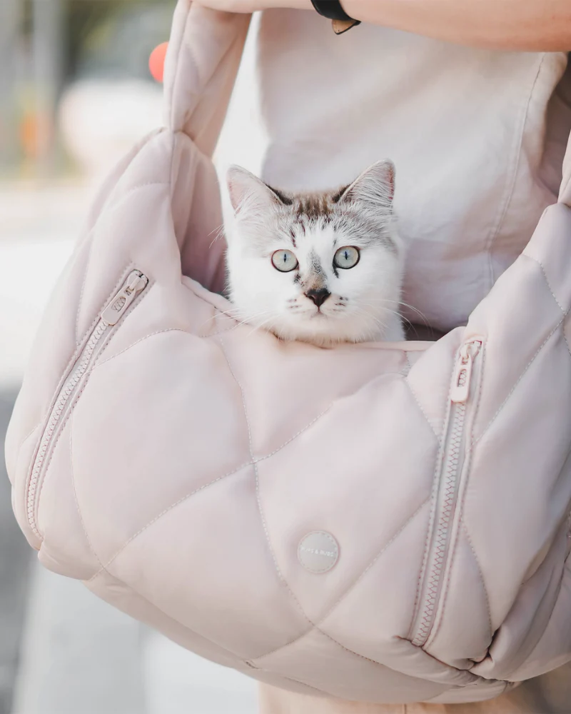 Cloud Crossbody Pet Carrier in Beige or Black - Image 14