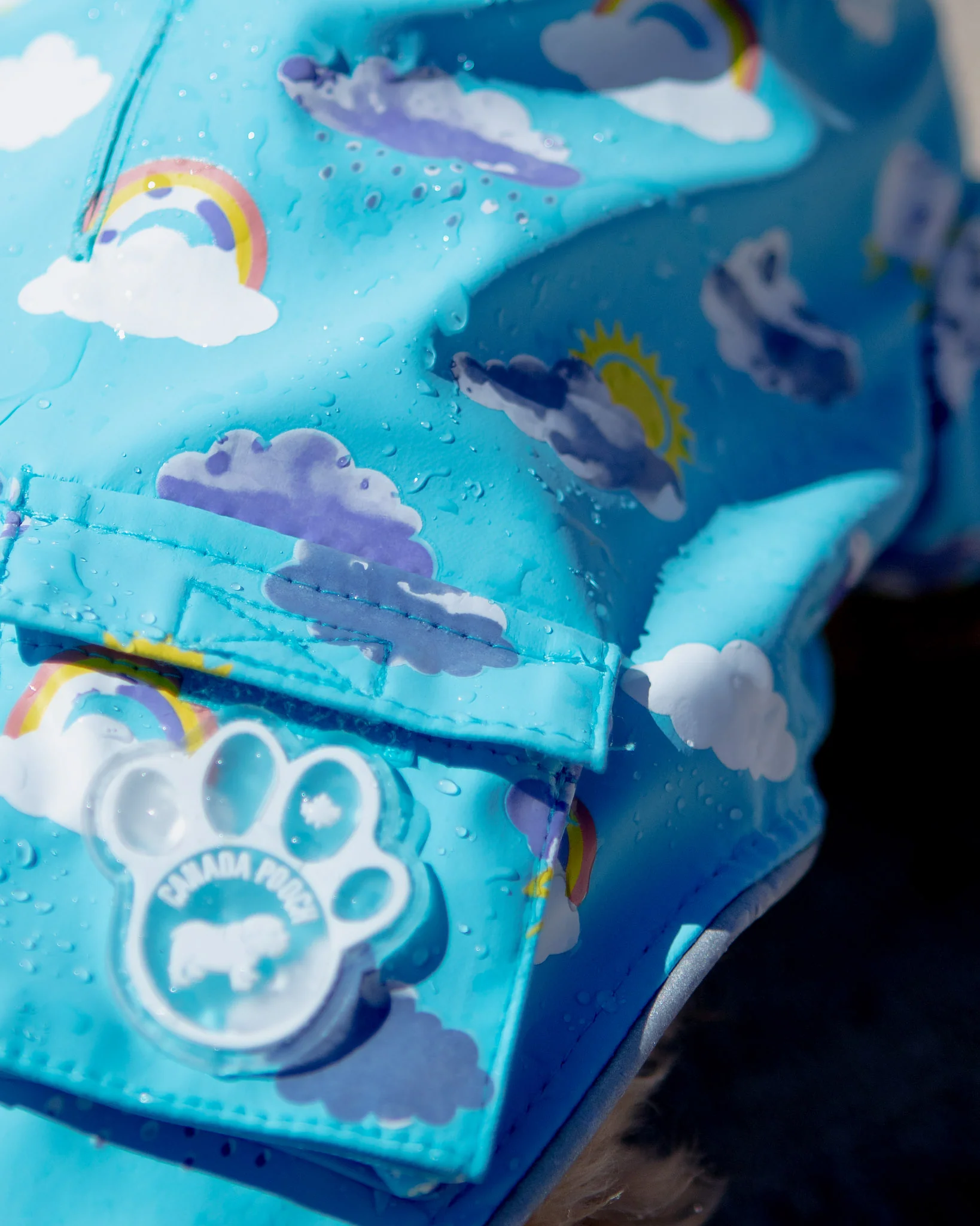 Clouds and Rainbow Torrential Tracker Raincoat (FINAL SALE) - Image 2