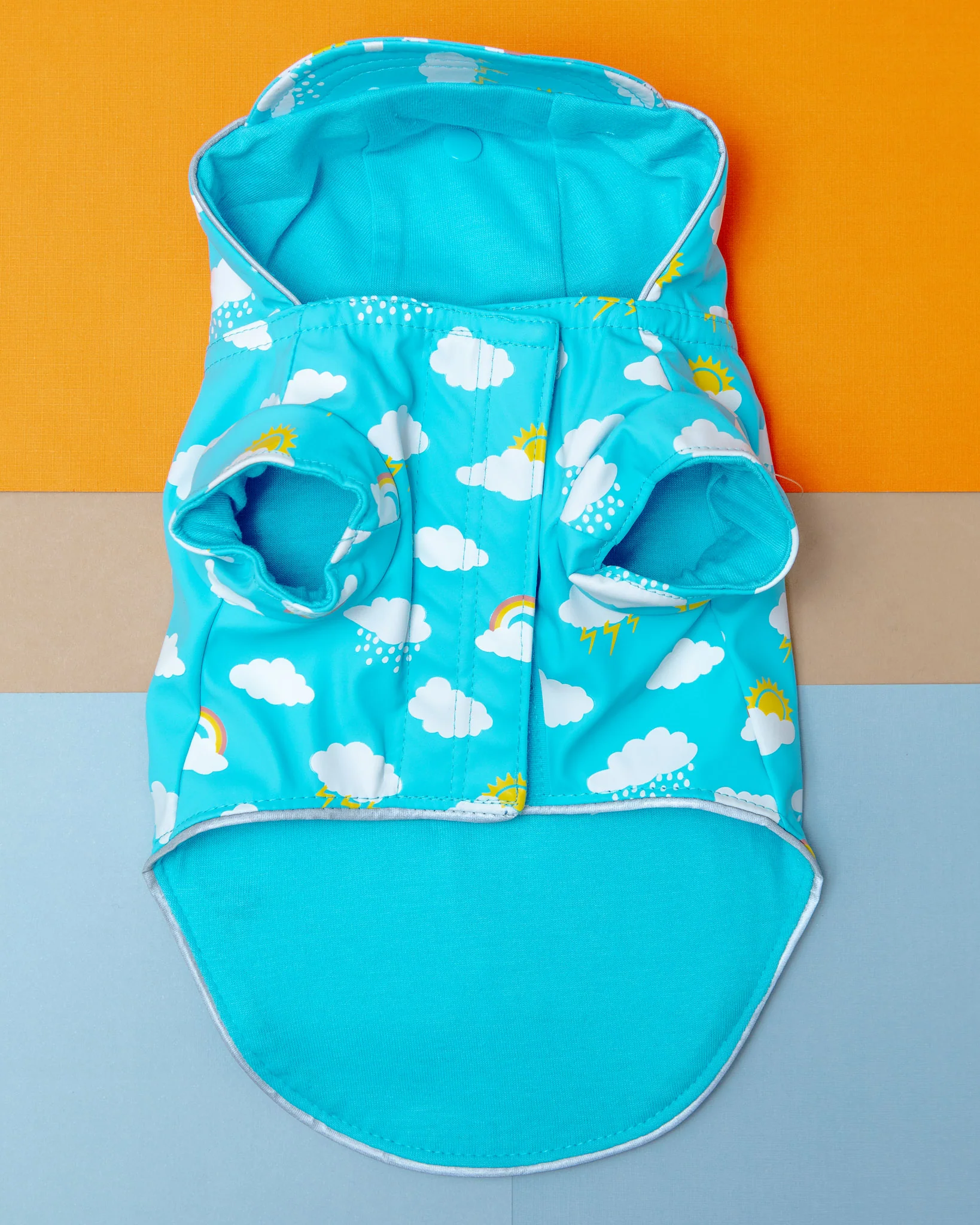 Clouds and Rainbow Torrential Tracker Raincoat (FINAL SALE) - Image 7