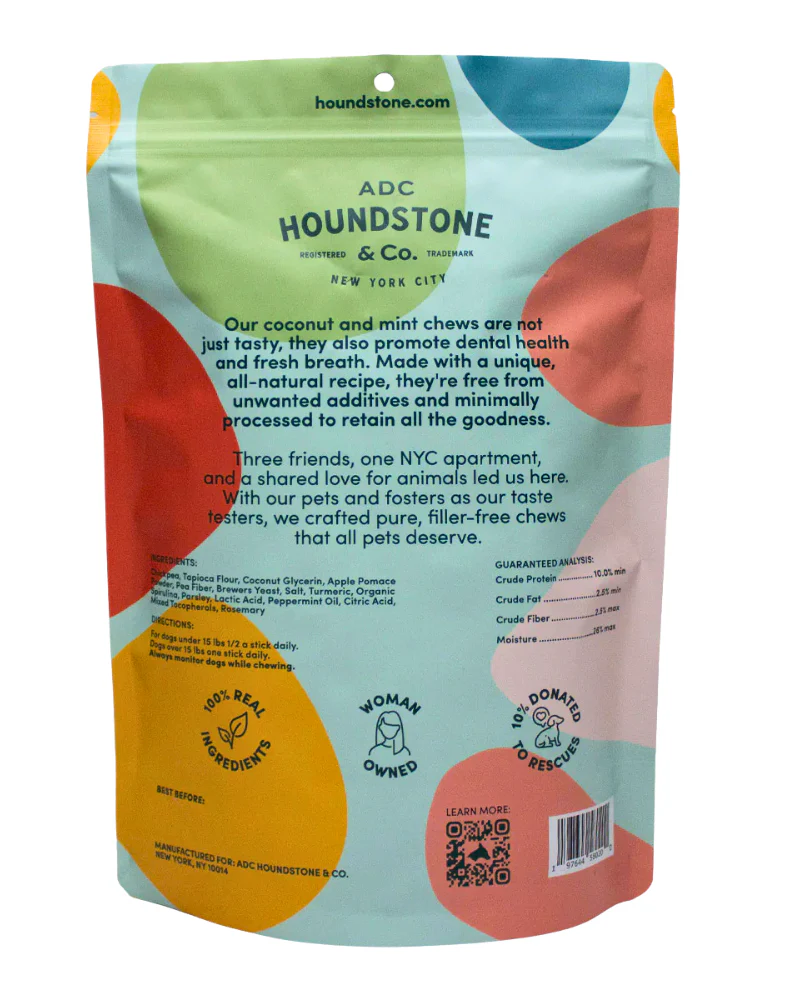 Coconut Mint Dental Dog Chews - Image 2