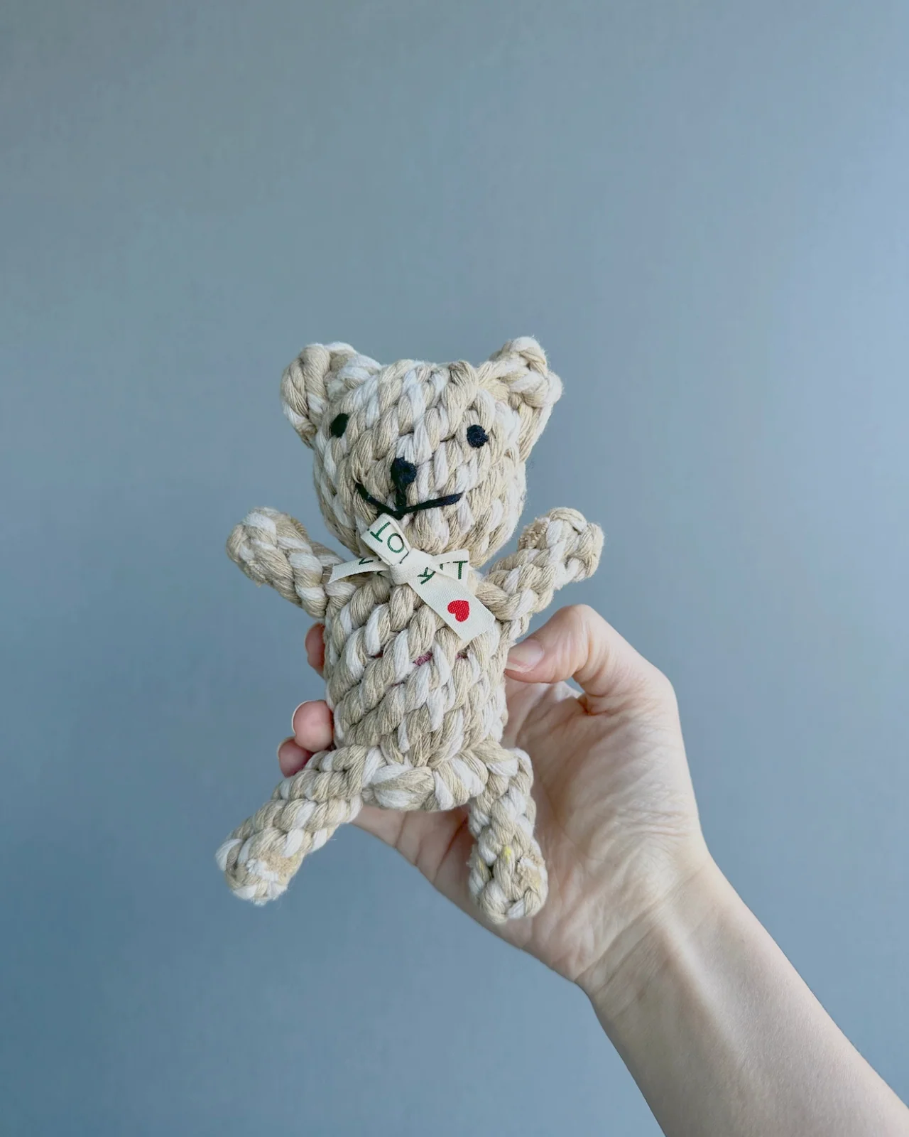 Coffee Bear Rope Dog Toy - Image 2