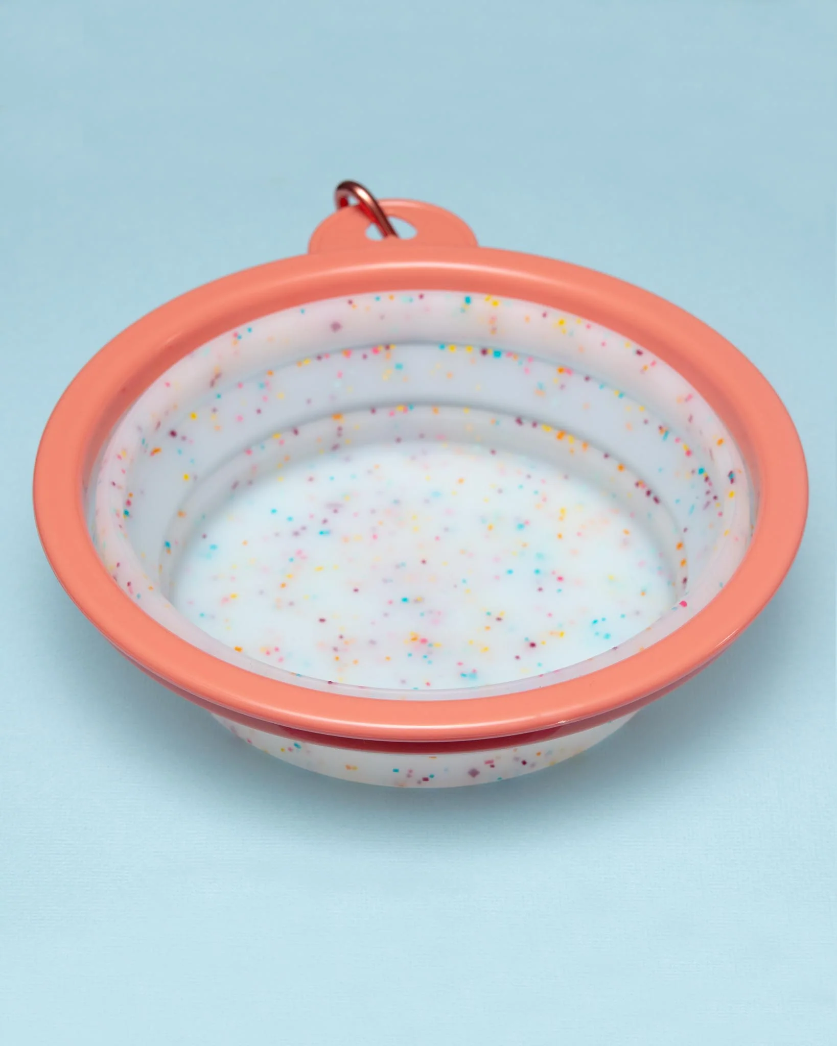 Collapsible Silicone Travel Bowl in Confetti - Image 2