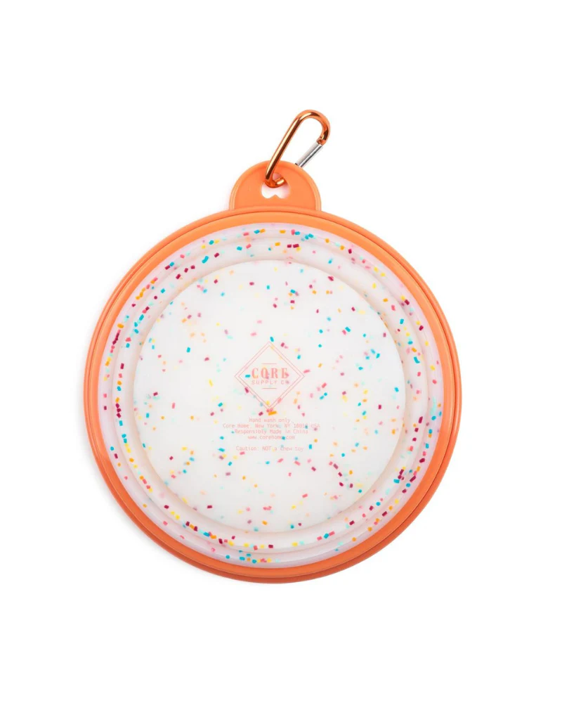 Collapsible Silicone Travel Bowl in Confetti - Image 5