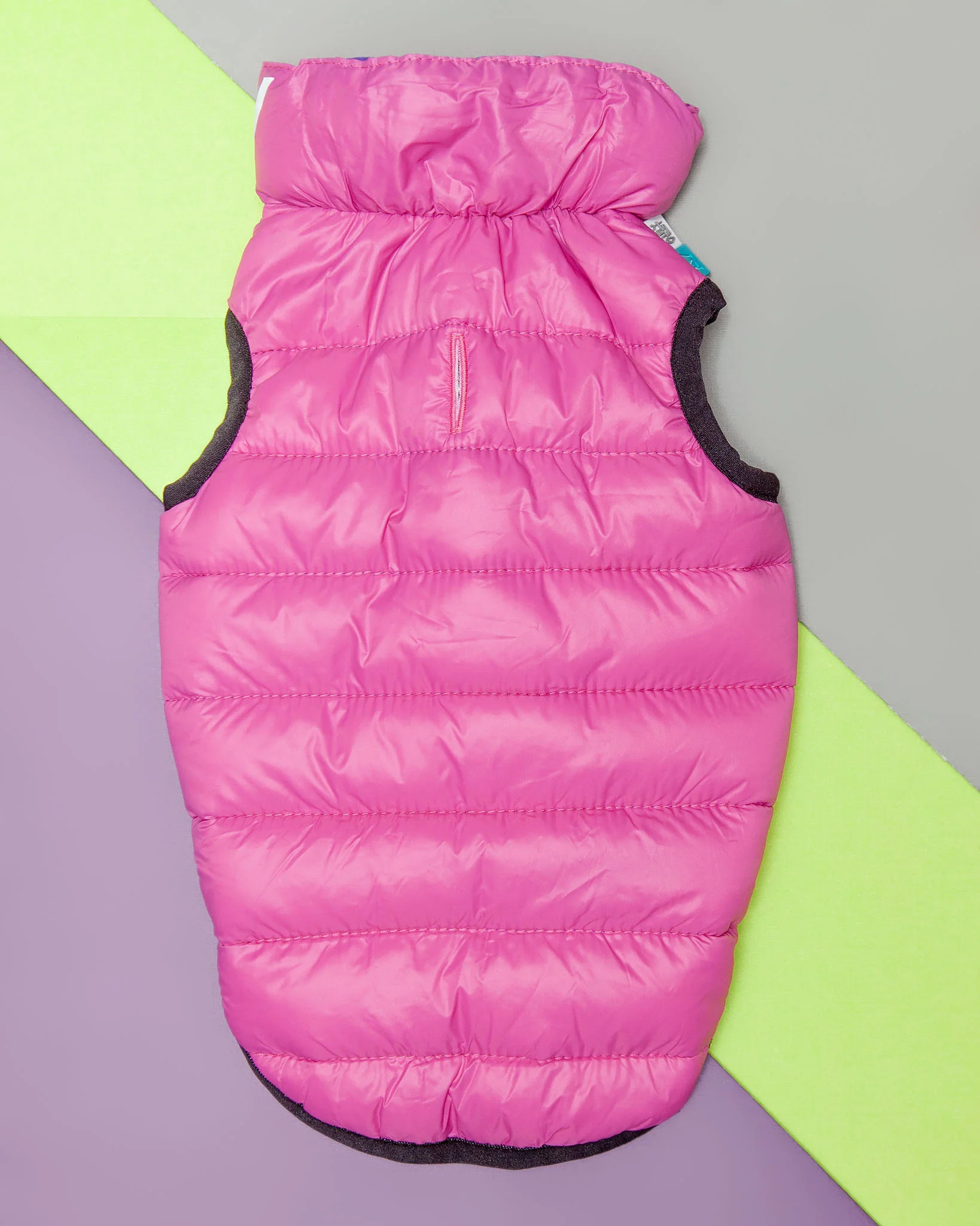 Reversible Puffer AiryVest in Pink and Purple << CLEARANCE >> - Image 2