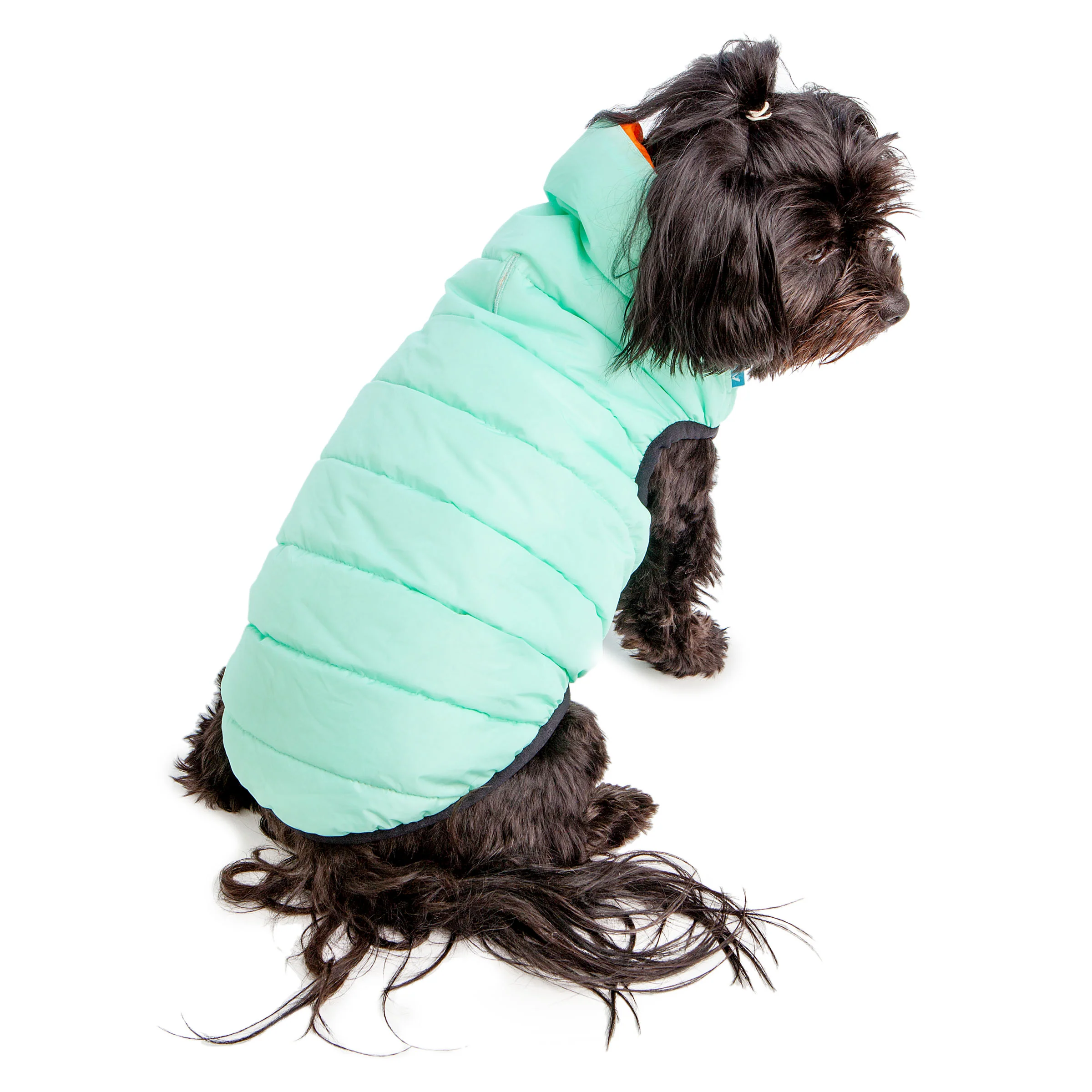 COLLAR BRAND | Reversible AiryVest Lumi in Tangerine + Glow-in-the-Dark Mint (with Harness Hole) - Image 4