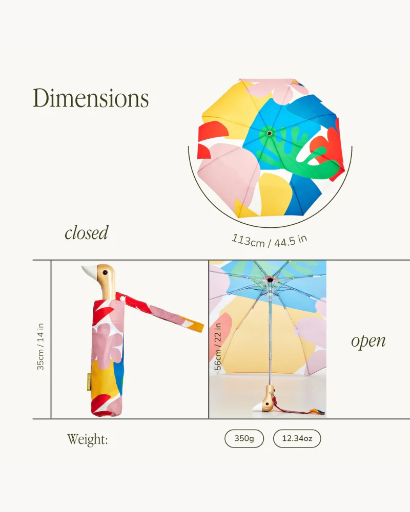 Compact Eco-Friendly Umbrella (in Doxie, Frenchie, Corgi, Matisse, Arty Cats) - Image 24