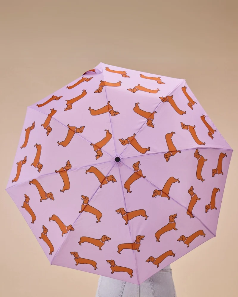 Compact Eco-Friendly Umbrella (in Doxie, Frenchie, Corgi, Matisse, Arty Cats) - Image 5