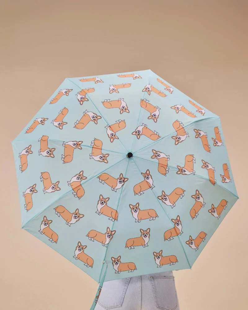 Compact Eco-Friendly Umbrella (in Doxie, Frenchie, Corgi, Matisse, Arty Cats) - Image 6