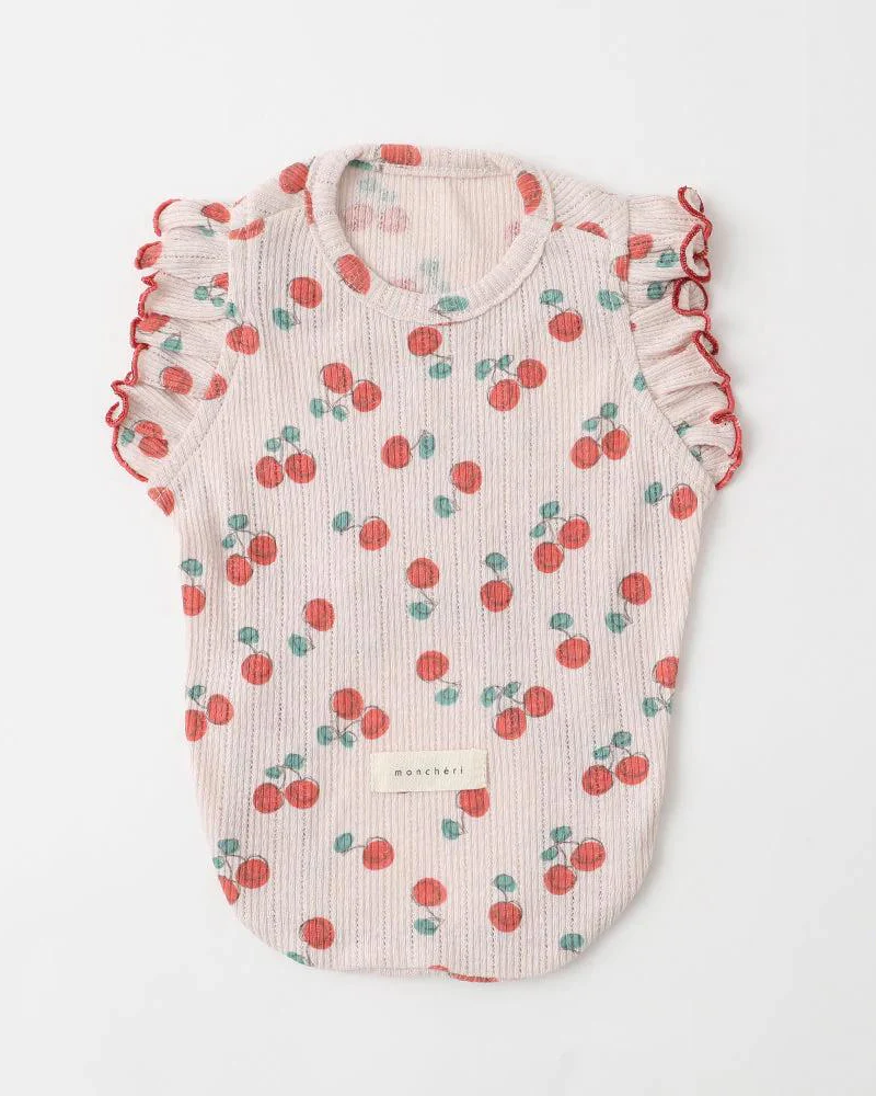 Cool Cherry Shoulder Frill Dog Shirt (FINAL SALE) - Image 2