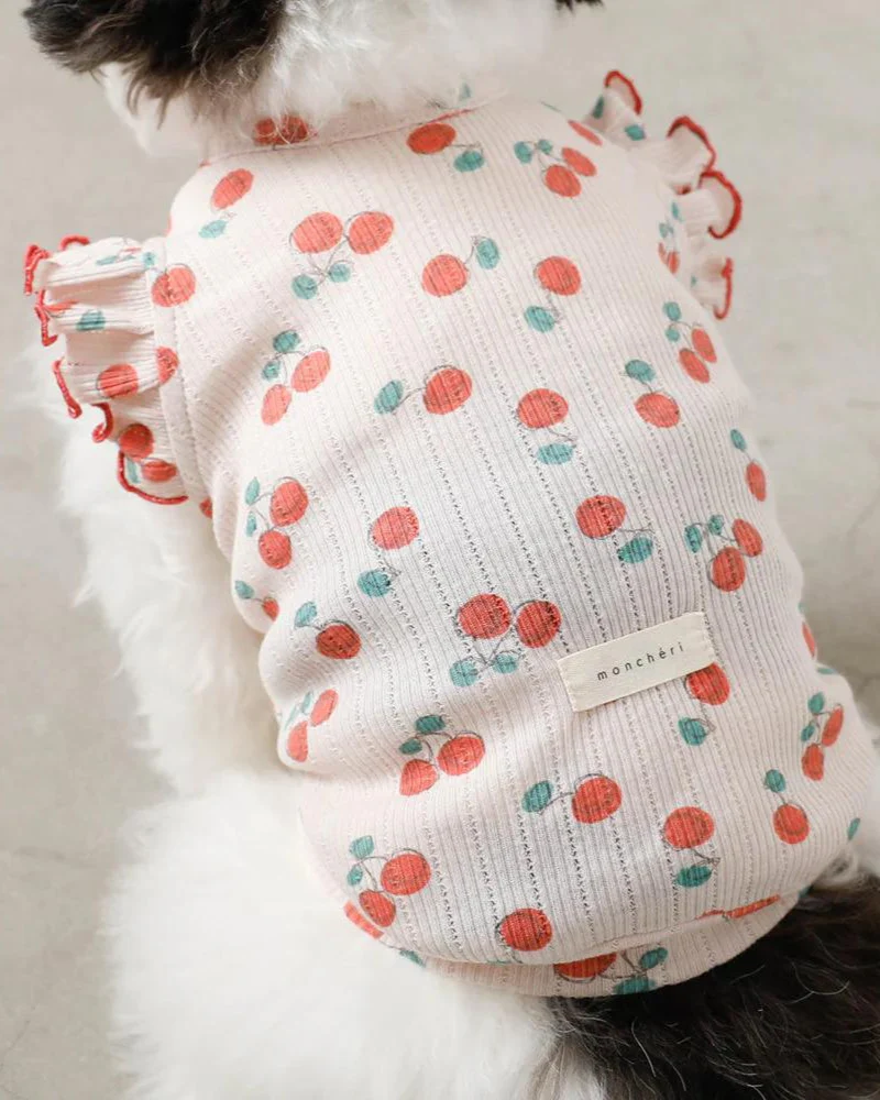 Cool Cherry Shoulder Frill Dog Shirt (FINAL SALE) - Image 4