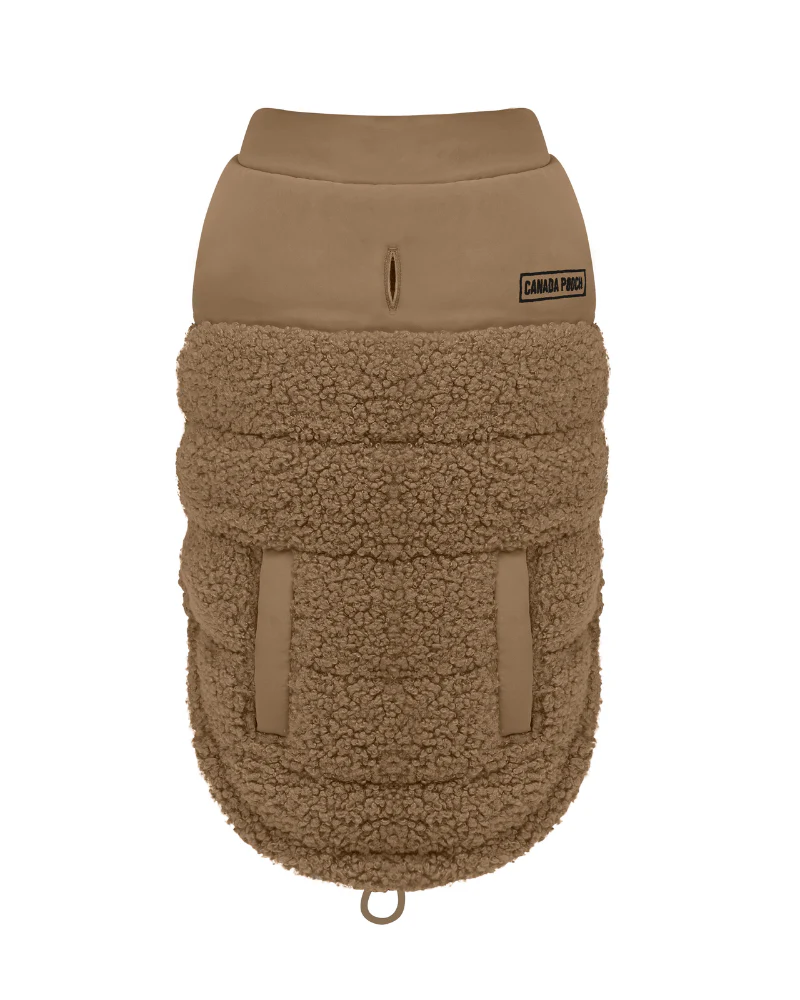 Cool Factor Dog Puffer Jacket in Tan (FINAL SALE) - Image 8