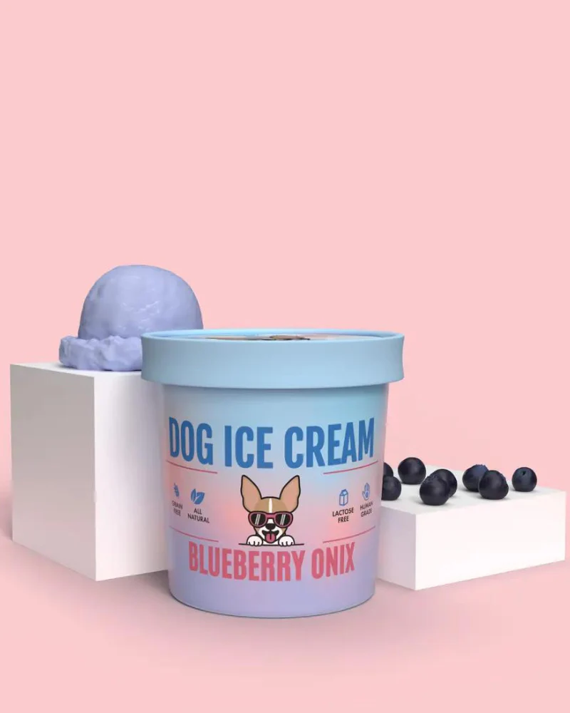 Blueberry Onix Human Grade Dog Ice Cream Mix (Lactose-Free) - Image 4