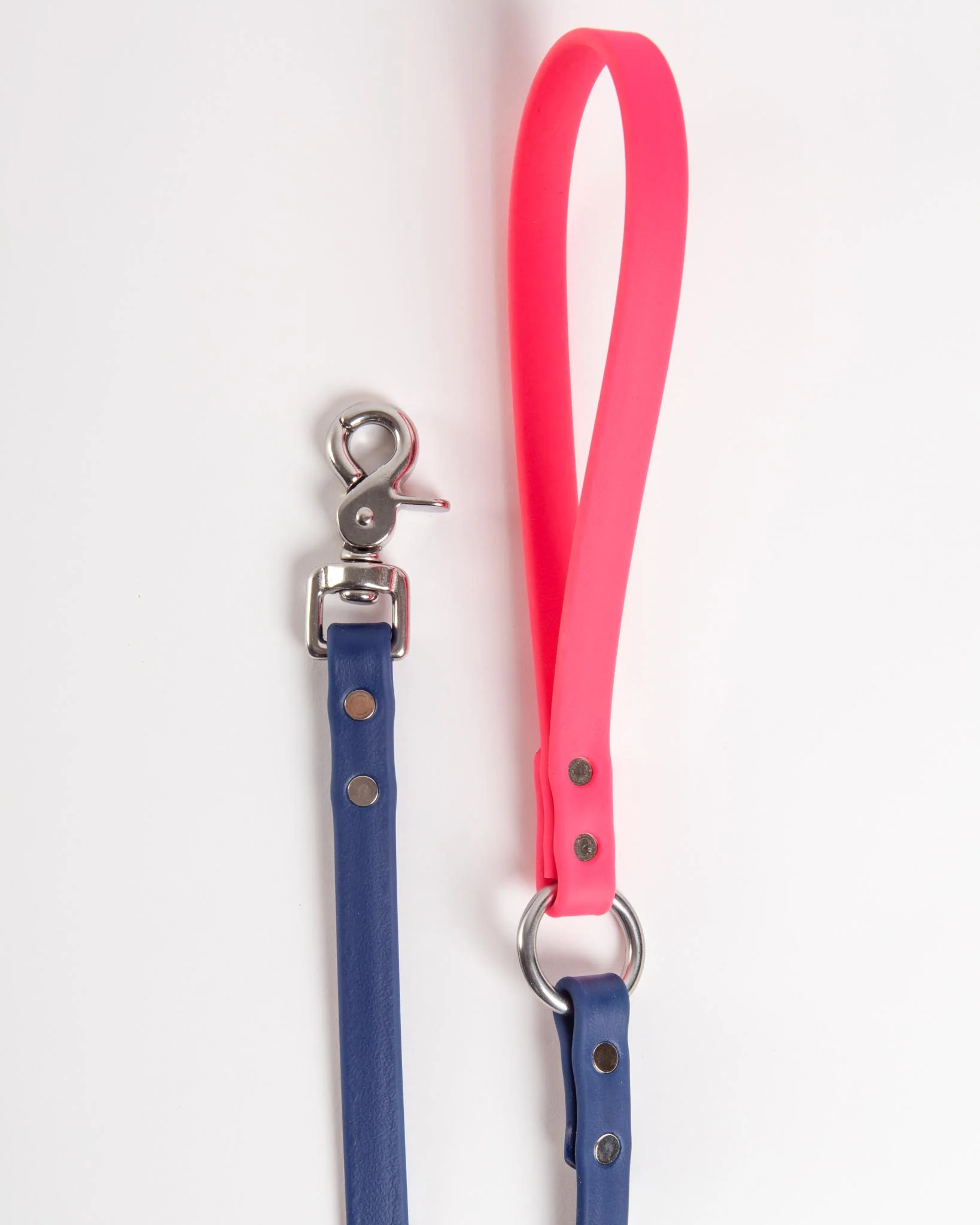 City Leash in Neon Pink & Navy (4 or 6 Foot) (Made in the USA) (FINAL SALE) - Image 3