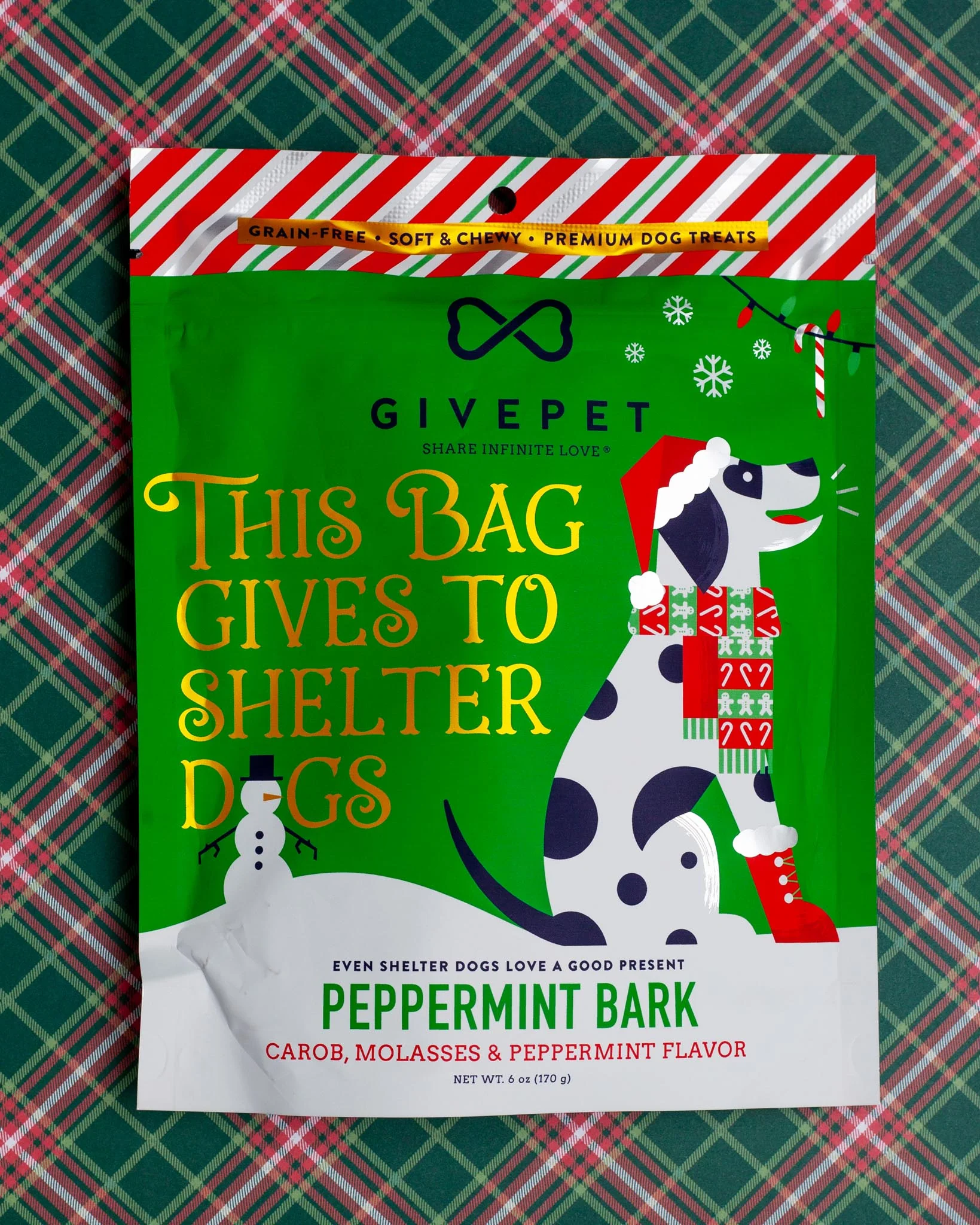 Peppermint Bark Holiday Dog Treats