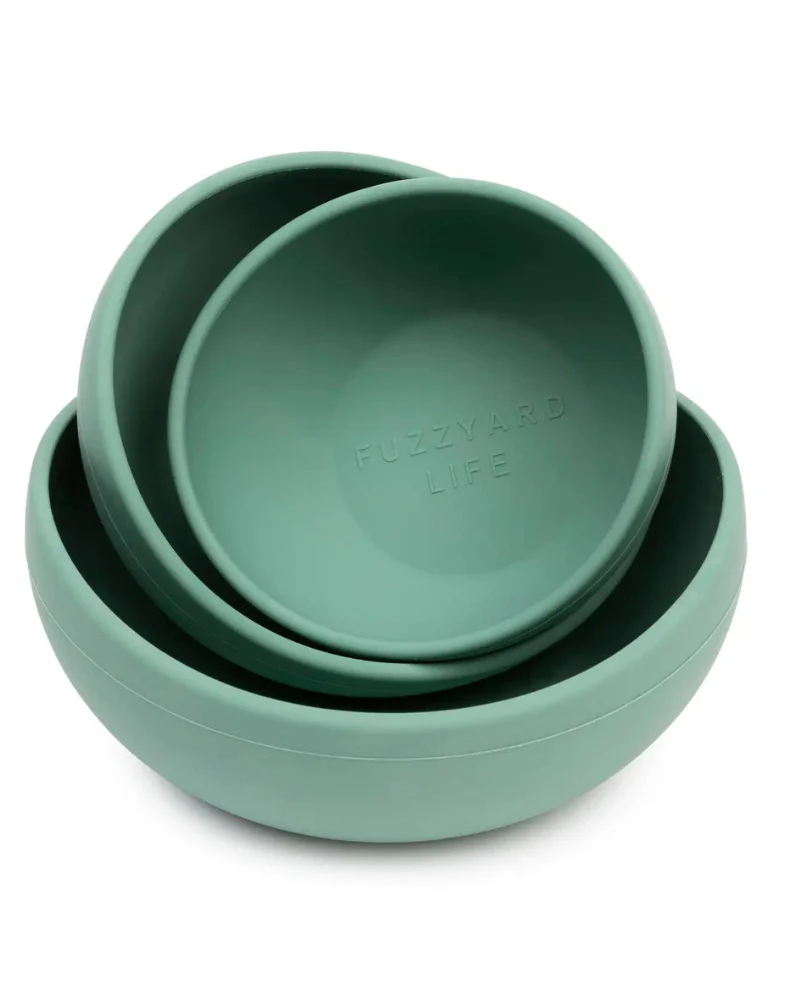 Silicone Dog Bowl in French Blue (FINAL SALE) - Image 2