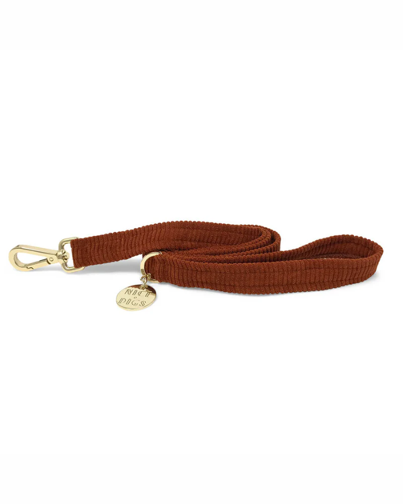 Cord Dog Leash in Rust - Image 2