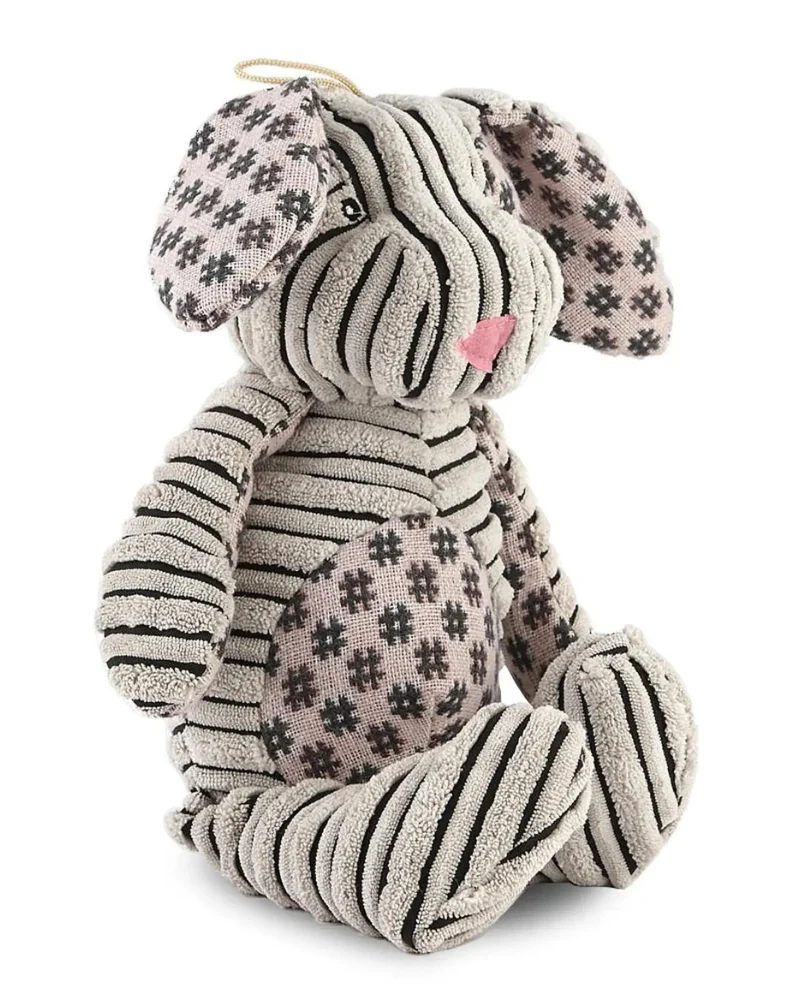Corduroy Bunny Plush Dog Toy - Image 4