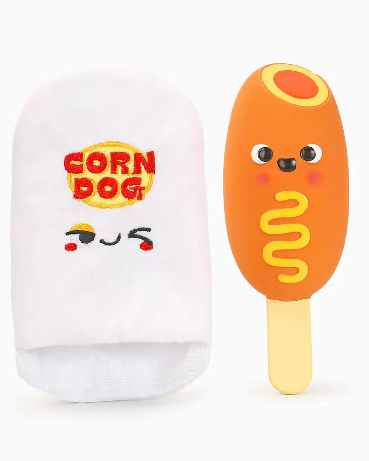 Corn dog Dog Squeaky + Crinkle Dog Toy (FINAL SALE) - Image 4