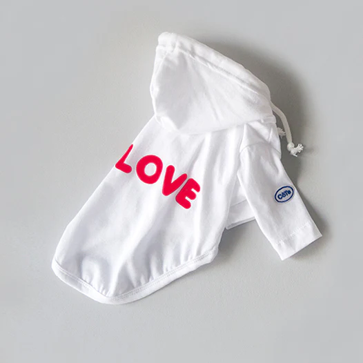 COTE A COTE | Love Hoodie in White - Image 3