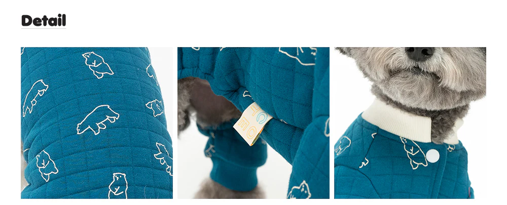 COTE A COTE | Polar Bear Grandma All-in-One in Peacock Blue - Image 5