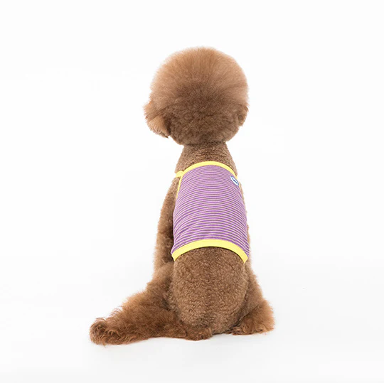 COTE A COTE | Striped Crop Top in Lilac - Image 3