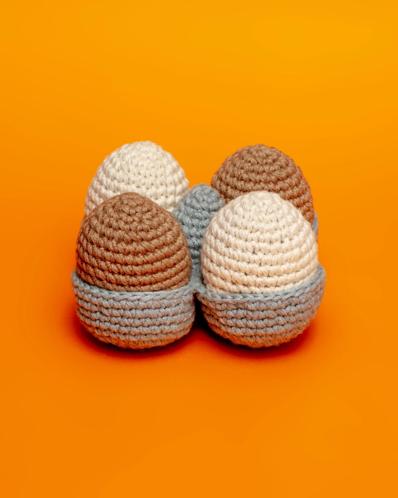 Cotton Crochet Egg Squeaky Toy for Dogs (FINAL SALE)