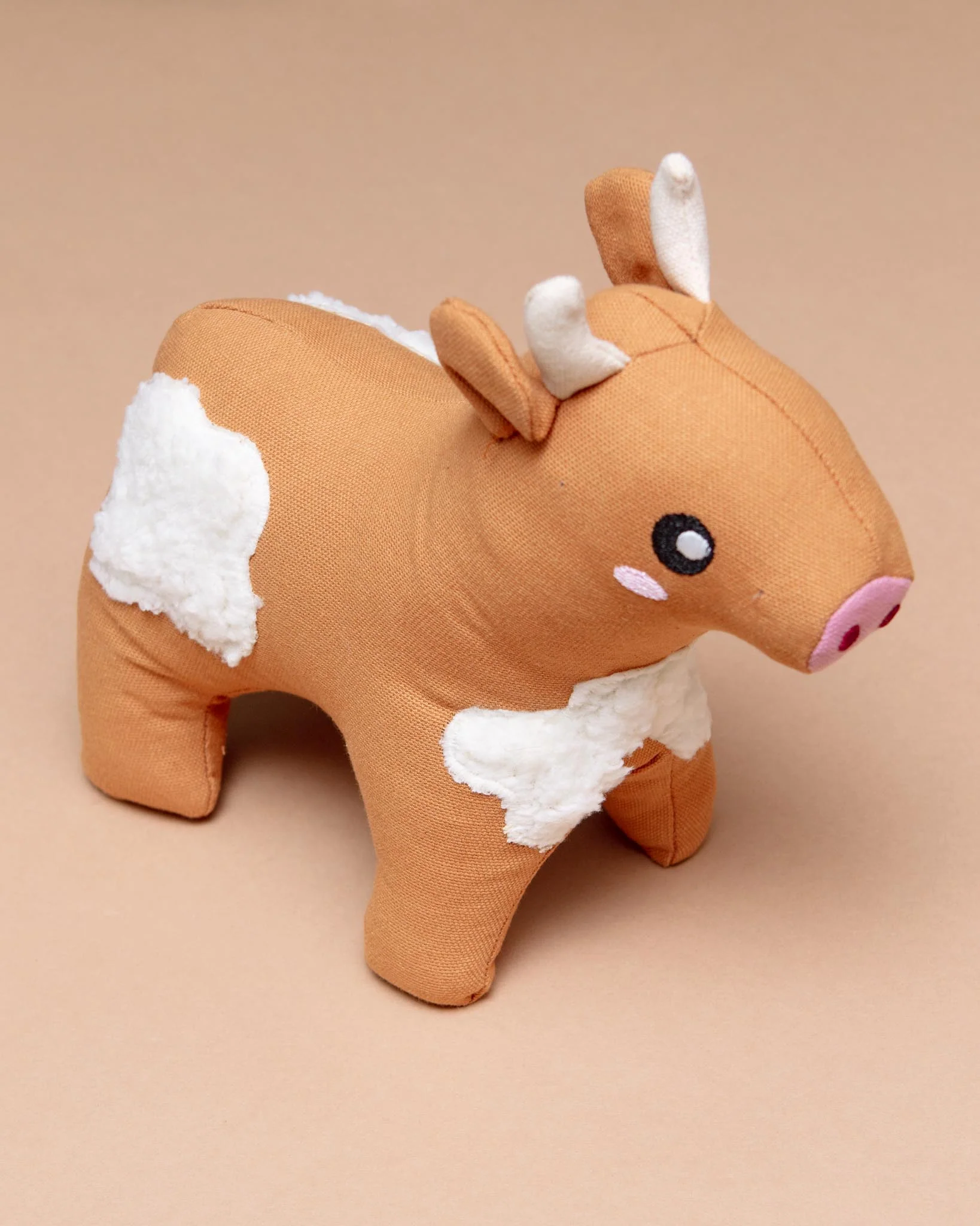 Cotton Cuddler Cow Squeaky Plush Dog Toy (FINAL SALE) - Image 2