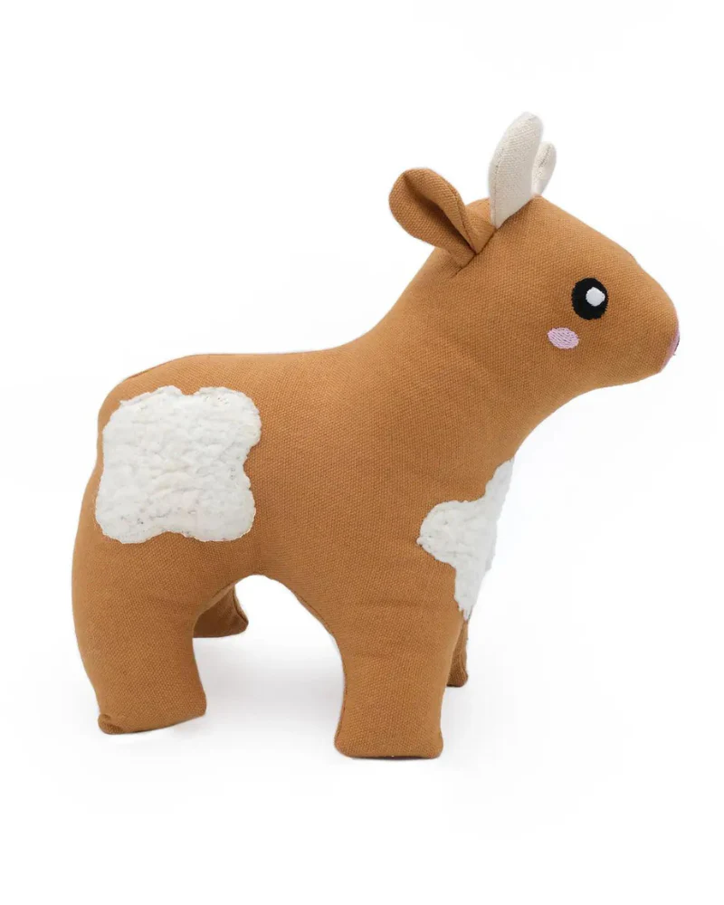 Cotton Cuddler Cow Squeaky Plush Dog Toy (FINAL SALE) - Image 5