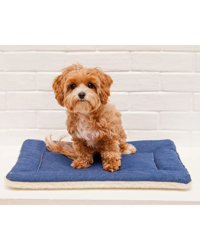 Cow Print & Plush Pet Napping Mat (Made in the USA) (FINAL SALE) - Image 5