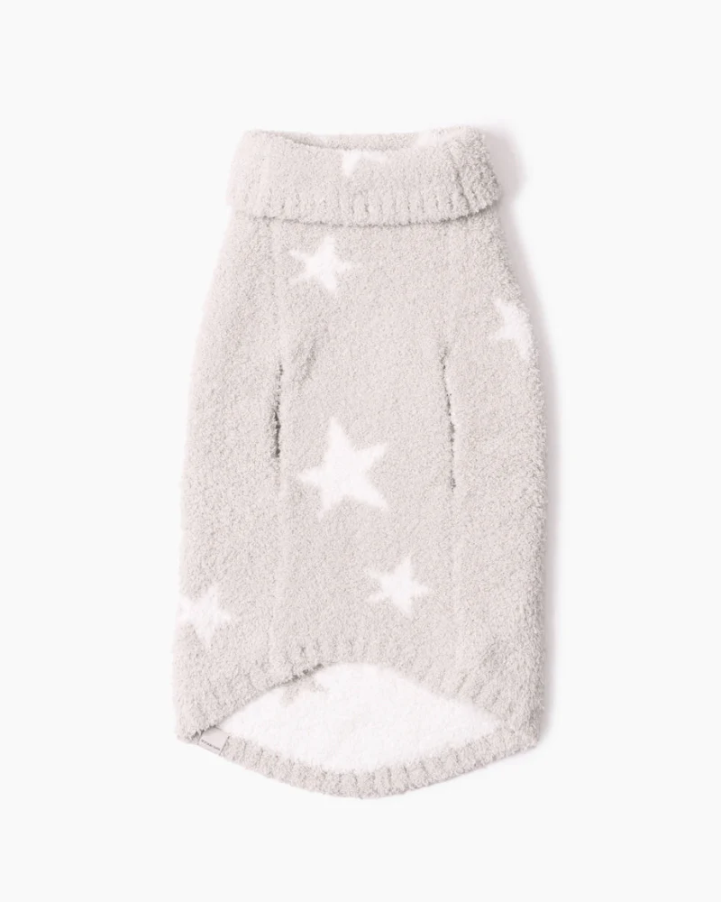 CozyChic® Starry Night Pet Sweater in Stone Pearl - Image 3