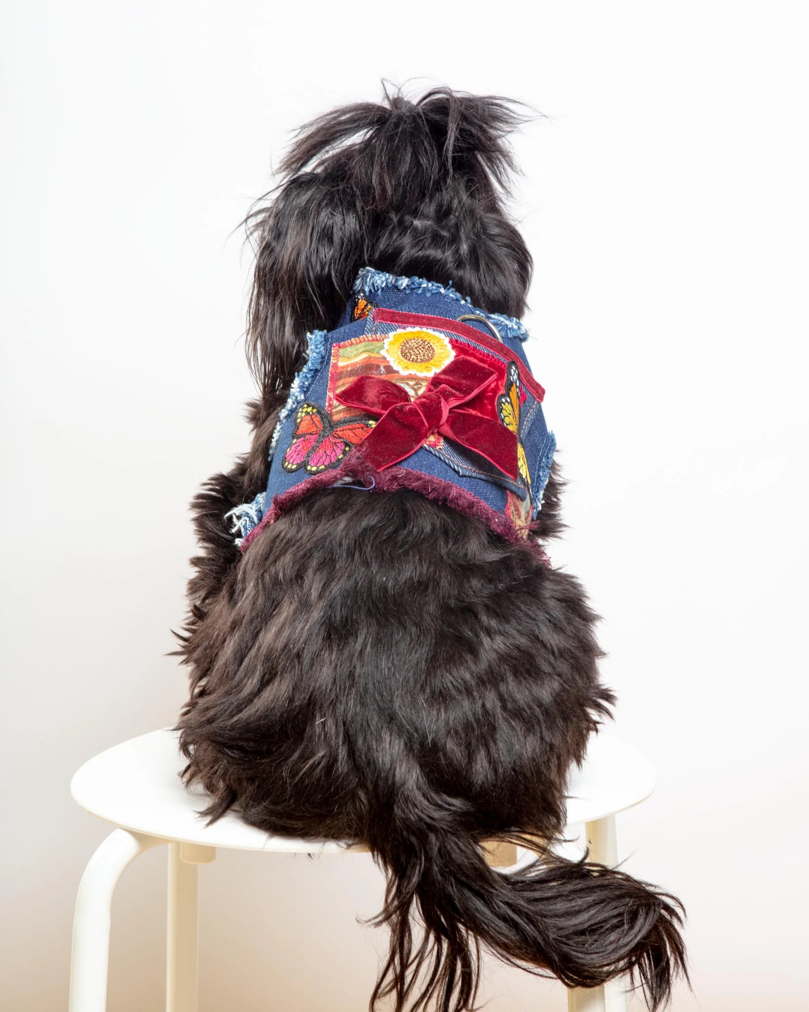 Cranberry Patchwork Dog Harness (Made in the USA) (FINAL SALE) - Image 3