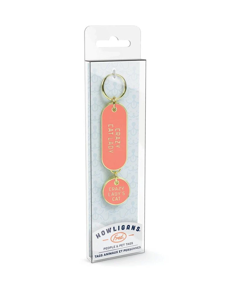 Crazy Cat Lady Keychain & Cat Tag Set (FINAL SALE) - Image 2