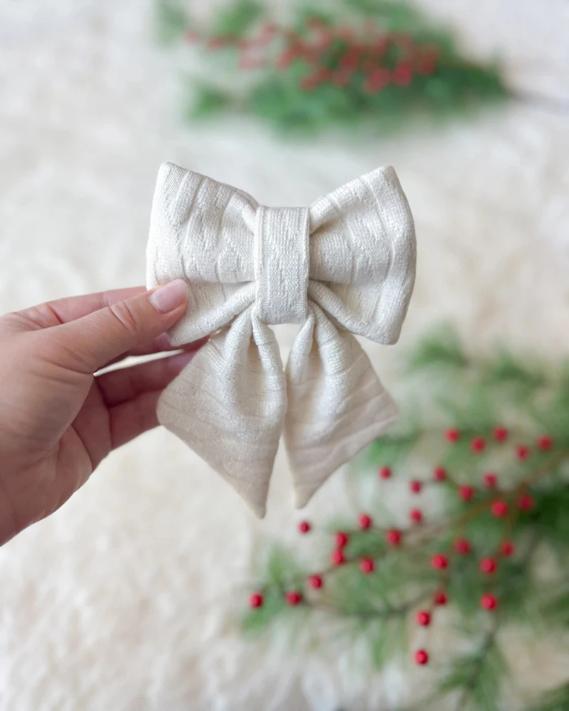 Cream Dog Sailor Bow-Tie - Image 5