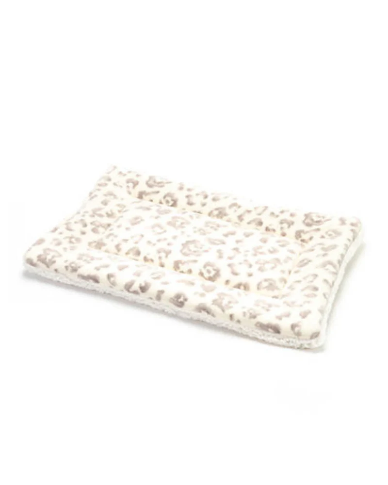 Cream Leopard Plush Fleece Pet Napping Mat (Made in the USA) (FINAL SALE) - Image 5
