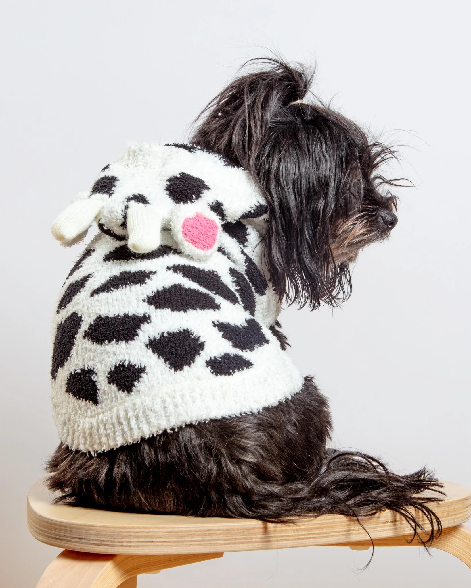 Cuddly Cow Chenille Dog Sweater - Image 6