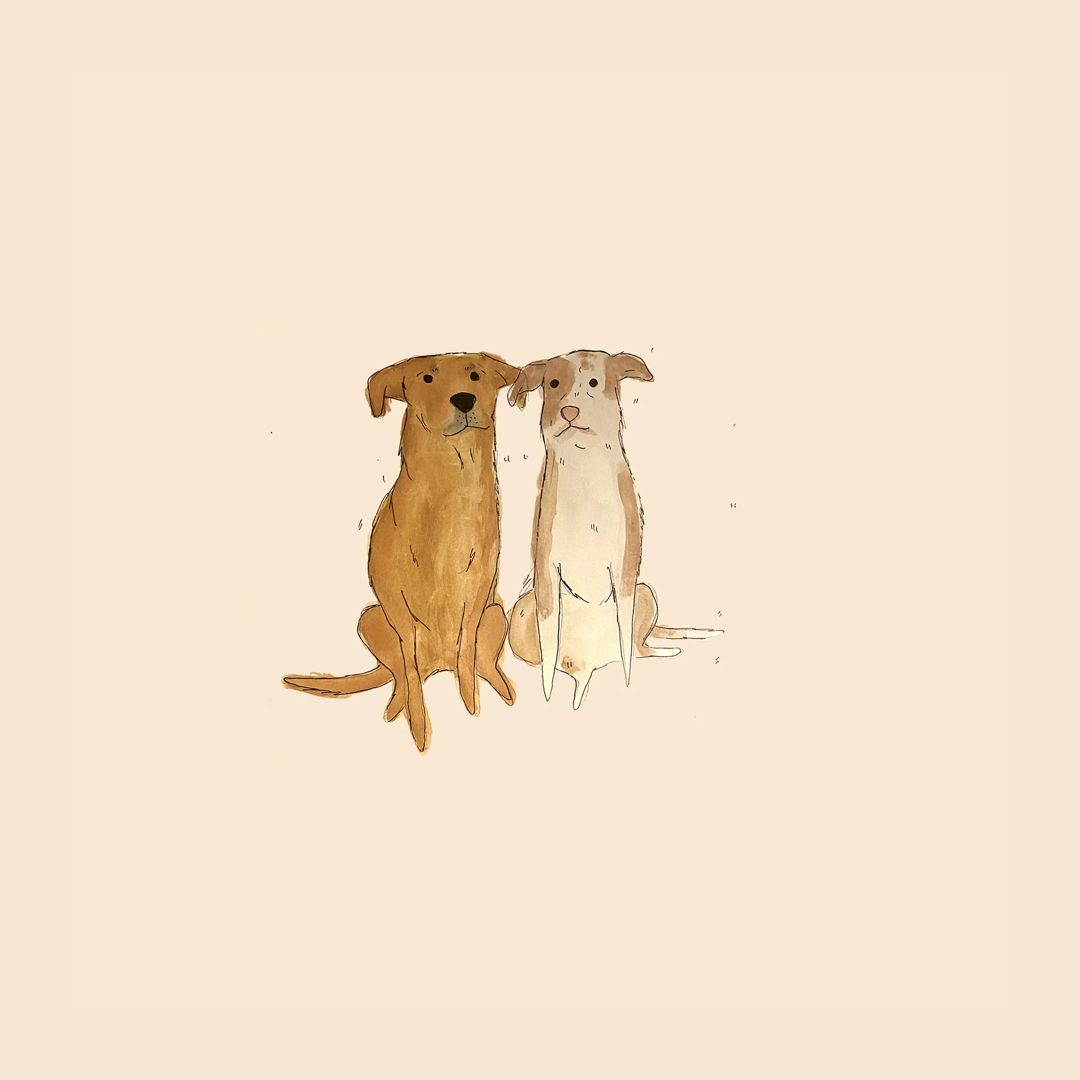 Custom Watercolor Pet Portrait (11" x 11") (Dropship) - Image 5