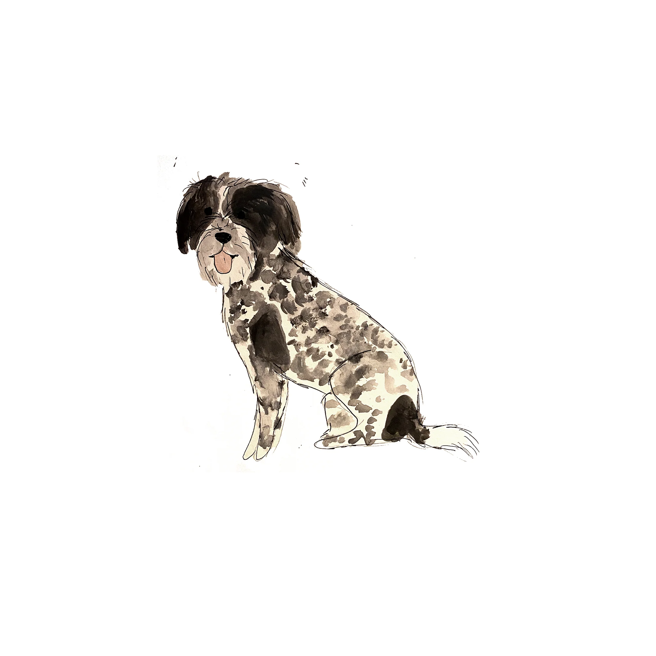 Custom Watercolor Pet Portrait (11" x 11") (Dropship) - Image 6